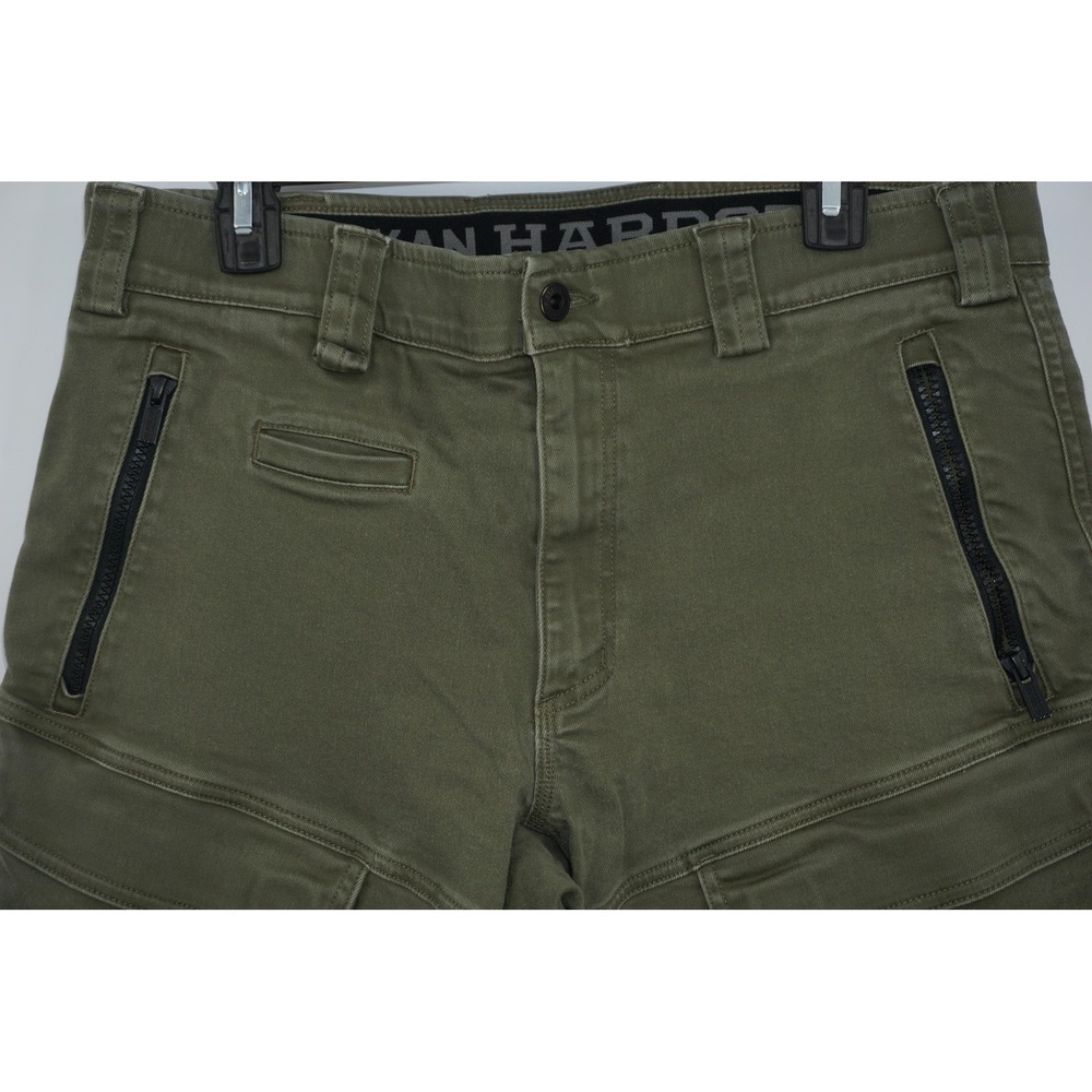 Alaskan Hardgear Cargo Pants Green Stretch Relaxed Fit Workwear Men's 34x30